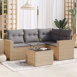 VidaXL 3251246 banc de jardin Rotin, Acier