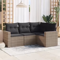 VidaXL 3251247 banc de jardin Rotin, Acier