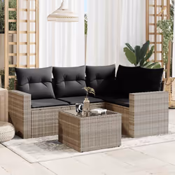 VidaXL 3251249 banc de jardin Rotin, Acier