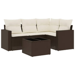 VidaXL 3251250 banc de jardin Rotin, Acier