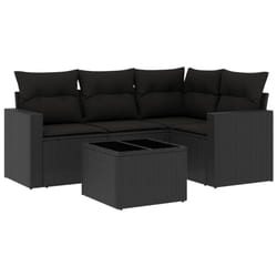 VidaXL 3251252 banc de jardin Rotin, Verre trempé