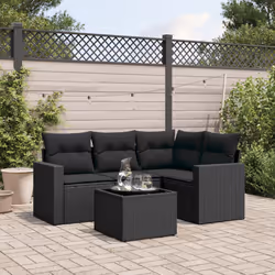 VidaXL 3251252 banc de jardin Rotin, Verre trempé