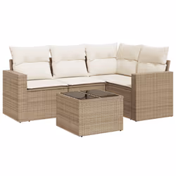 VidaXL 3251255, Crème, Rotin, Verre trempé, 110 kg, Adultes et enfants, 550 mm, 550 mm