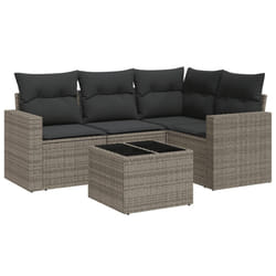 VidaXL 3251257 banc de jardin Rotin, Verre trempé