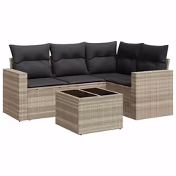 VidaXL 3251259, Gris foncé, Rotin, Verre trempé, 110 kg, Adultes et enfants, 550 mm, 550 mm