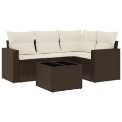 VidaXL 3251260 banc de jardin Rotin, Verre trempé