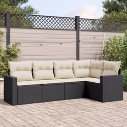VidaXL 3251263 banc de jardin Rotin, Acier
