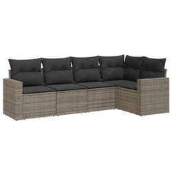VidaXL 3251267 banc de jardin Rotin, Acier
