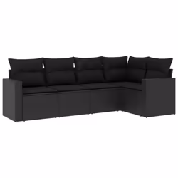 VidaXL 3251272, Noir, Rotin, Verre trempé, 110 kg, Adultes et enfants, 550 mm, 550 mm