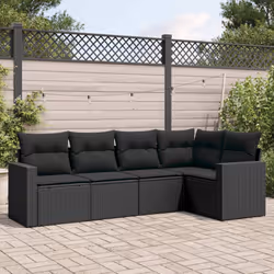 VidaXL 3251272 banc de jardin Rotin, Verre trempé