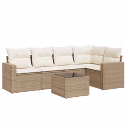 VidaXL 3251275, Crème, Rotin, Verre trempé, 110 kg, Adultes et enfants, 550 mm, 550 mm