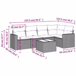 VidaXL 3251275 banc de jardin Rotin, Verre trempé