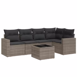 VidaXL 3251277, Gris foncé, Rotin, Verre trempé, 110 kg, Adultes et enfants, 550 mm, 550 mm