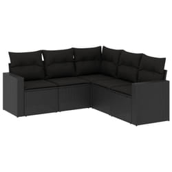 VidaXL 3251282 banc de jardin Rotin, Acier