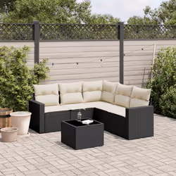 VidaXL 3251283 banc de jardin Rotin, Acier