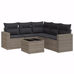 VidaXL 3251297, Gris foncé, Rotin, Verre trempé, 110 kg, Adultes et enfants, 550 mm, 550 mm