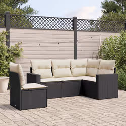 VidaXL 3251303 banc de jardin Rotin, Acier