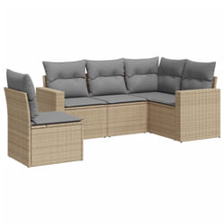 VidaXL 3251306 banc de jardin Rotin, Acier