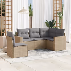VidaXL 3251306 banc de jardin Rotin, Acier