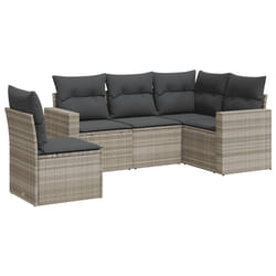 VidaXL 3251309 banc de jardin Rotin, Acier