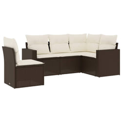 VidaXL 3251310 banc de jardin Rotin, Acier