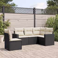 VidaXL 3251313 banc de jardin Rotin, Verre trempé
