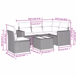 VidaXL 3251315 banc de jardin Rotin, Verre trempé