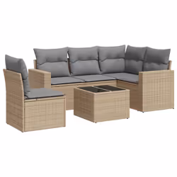 VidaXL 3251316, Gris clair, Rotin, Verre trempé, 110 kg, Adultes et enfants, 550 mm, 550 mm