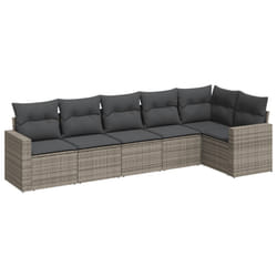 VidaXL 3251327 banc de jardin Rotin, Acier