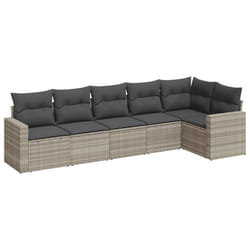 VidaXL 3251329 banc de jardin Rotin, Acier