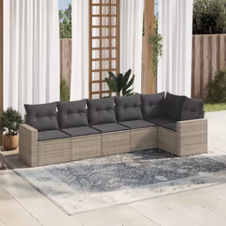 VidaXL 3251329 banc de jardin Rotin, Acier