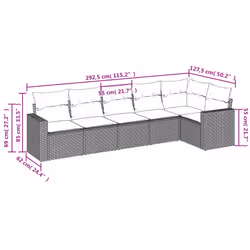 VidaXL 3251330 banc de jardin Rotin, Acier