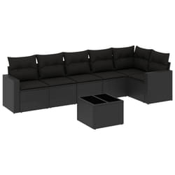 VidaXL 3251332 banc de jardin Rotin, Verre trempé