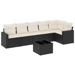 VidaXL 3251333 banc de jardin Rotin, Verre trempé