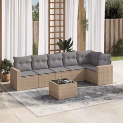 VidaXL 3251336 banc de jardin Rotin, Verre trempé