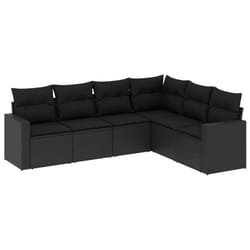 VidaXL 3251342 banc de jardin Rotin, Acier
