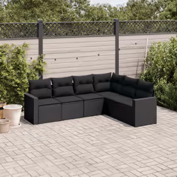 VidaXL 3251342 banc de jardin Rotin, Acier