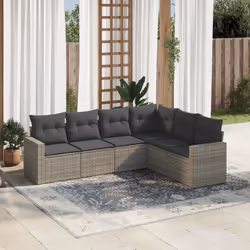 VidaXL 3251347 banc de jardin Rotin, Acier