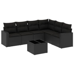 VidaXL 3251352 banc de jardin Rotin, Verre trempé