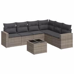 VidaXL 3251357, Gris foncé, Rotin, Verre trempé, 110 kg, Adultes et enfants, 550 mm, 550 mm