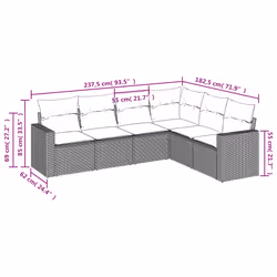 VidaXL 3251359 banc de jardin Rotin, Verre trempé