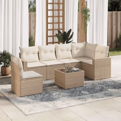VidaXL 3251365 banc de jardin Rotin, Acier