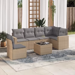 VidaXL 3251366 banc de jardin Rotin, Acier