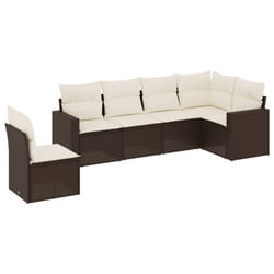 VidaXL 3251370 banc de jardin Rotin, Acier