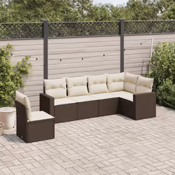 VidaXL 3251370 banc de jardin Rotin, Acier