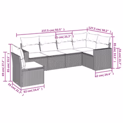 VidaXL 3251372 banc de jardin Rotin, Verre trempé