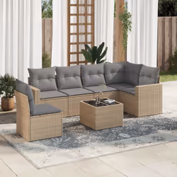 VidaXL 3251376 banc de jardin Rotin, Verre trempé