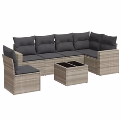 VidaXL 3251379, Gris foncé, Rotin, Verre trempé, 110 kg, Adultes et enfants, 550 mm, 550 mm