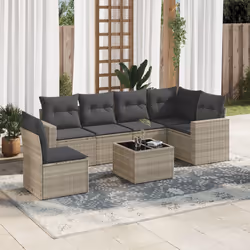 VidaXL 3251379 banc de jardin Rotin, Verre trempé