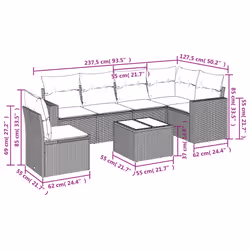 VidaXL 3251379 banc de jardin Rotin, Verre trempé